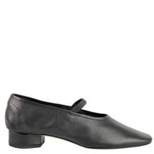 Aeyde Pippa Leather Ballet Flats in Black