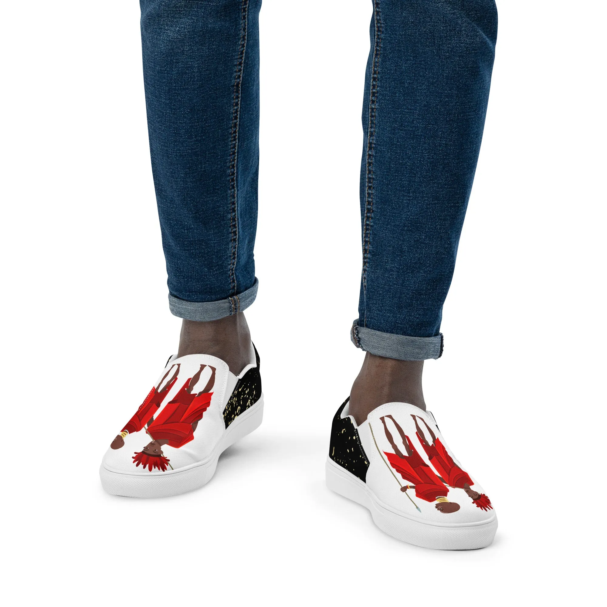 Agojie Midnight Men’s Slip-On Canvas Shoes