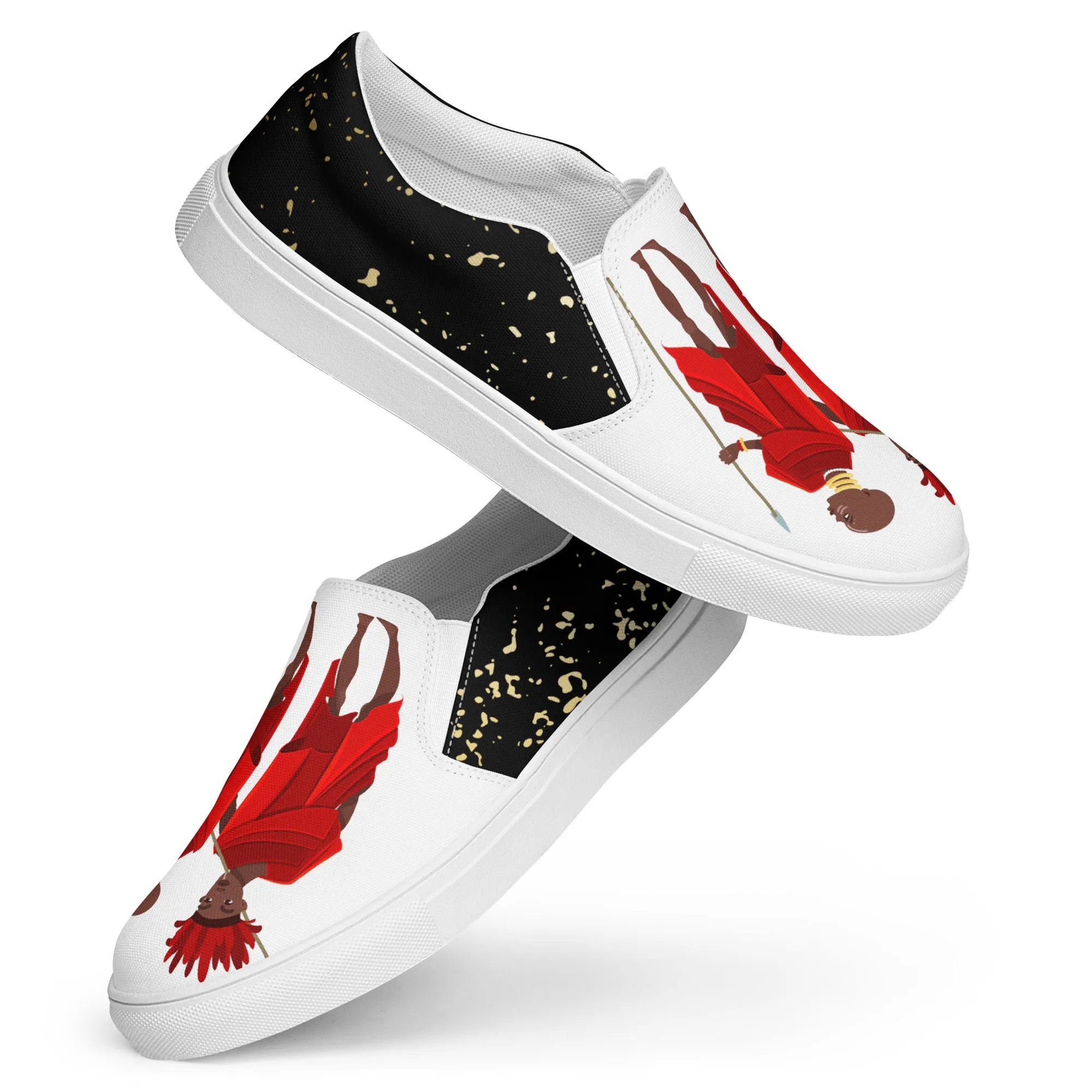 Agojie Midnight Men’s Slip-On Canvas Shoes