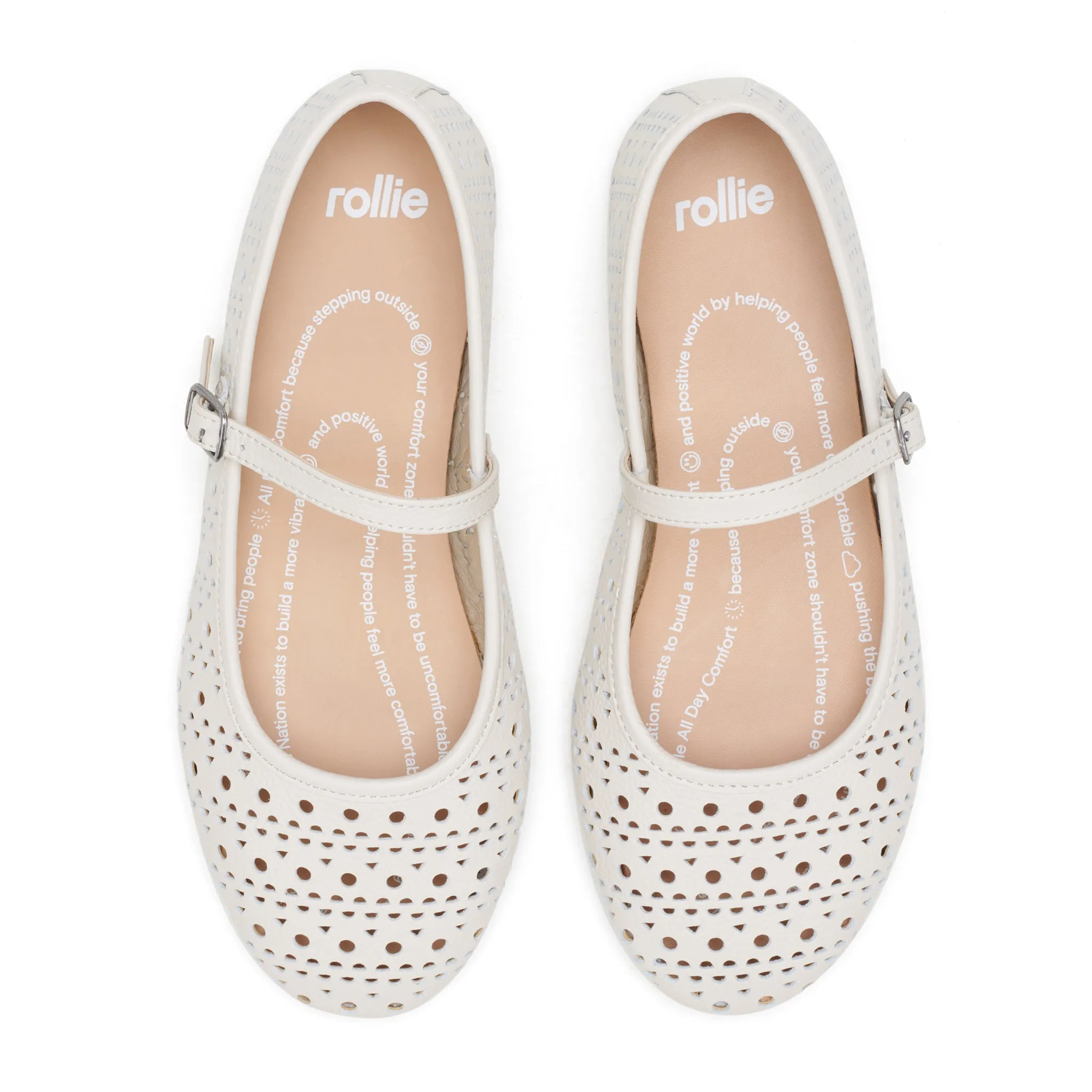 Ballet Mary Jane Laser Bone