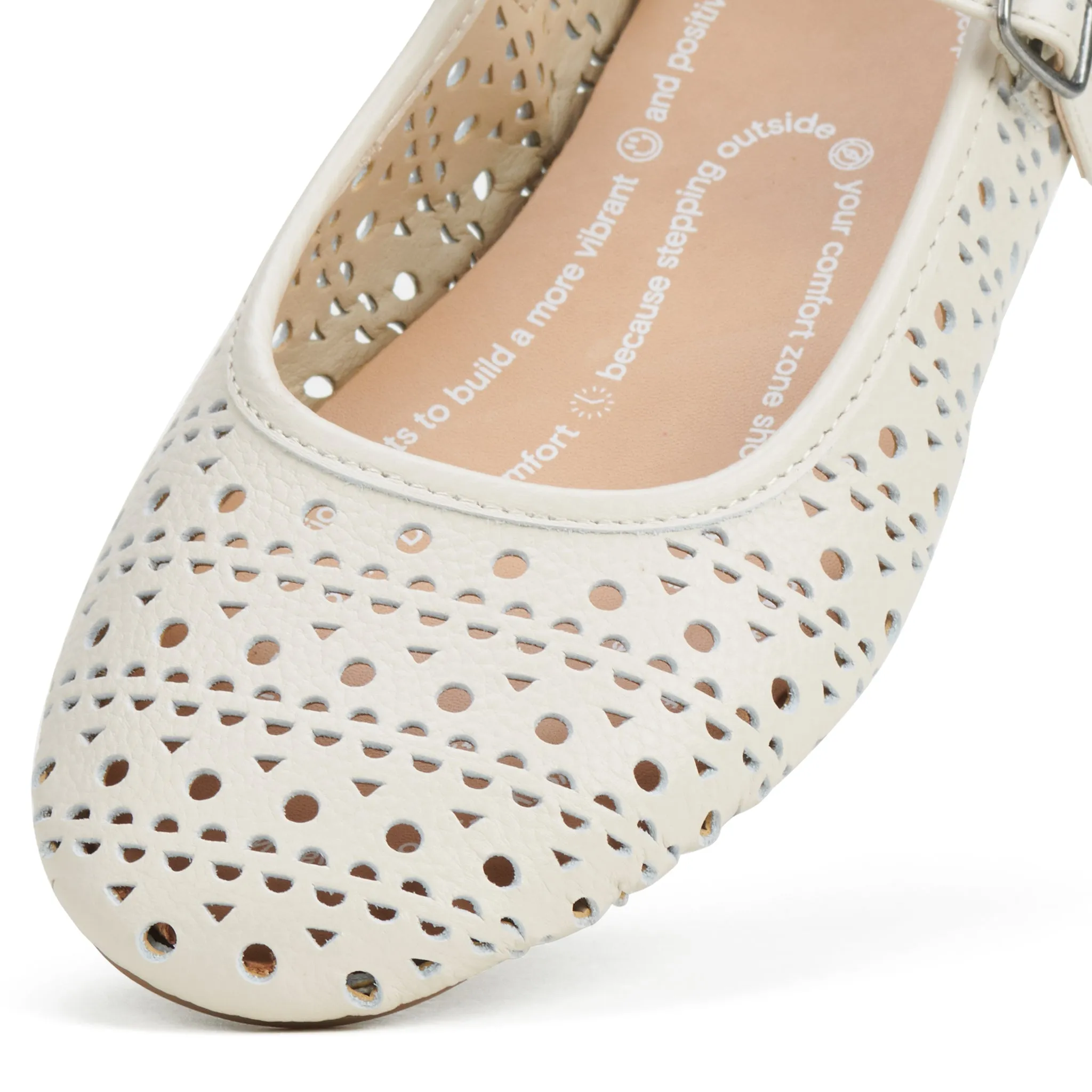 Ballet Mary Jane Laser Bone