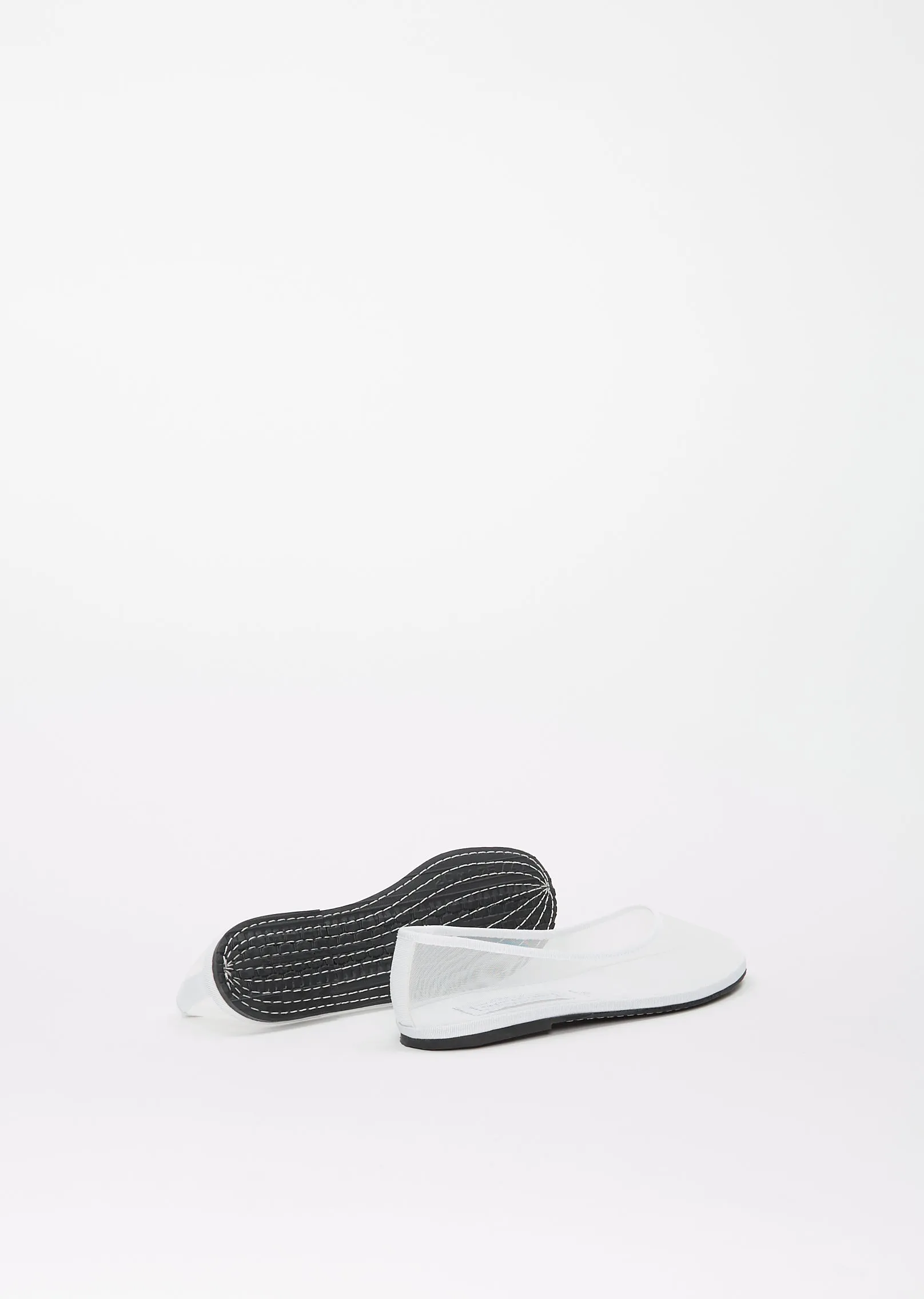 Ballet Round Mesh Ness — White