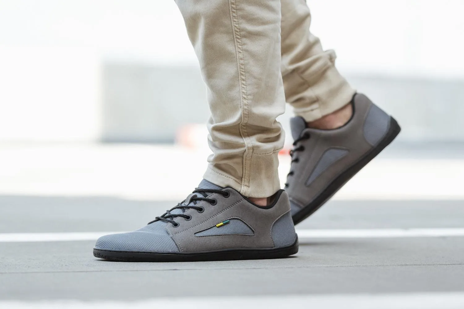 Be Lenka - Whiz Grey - Deportivas barefoot