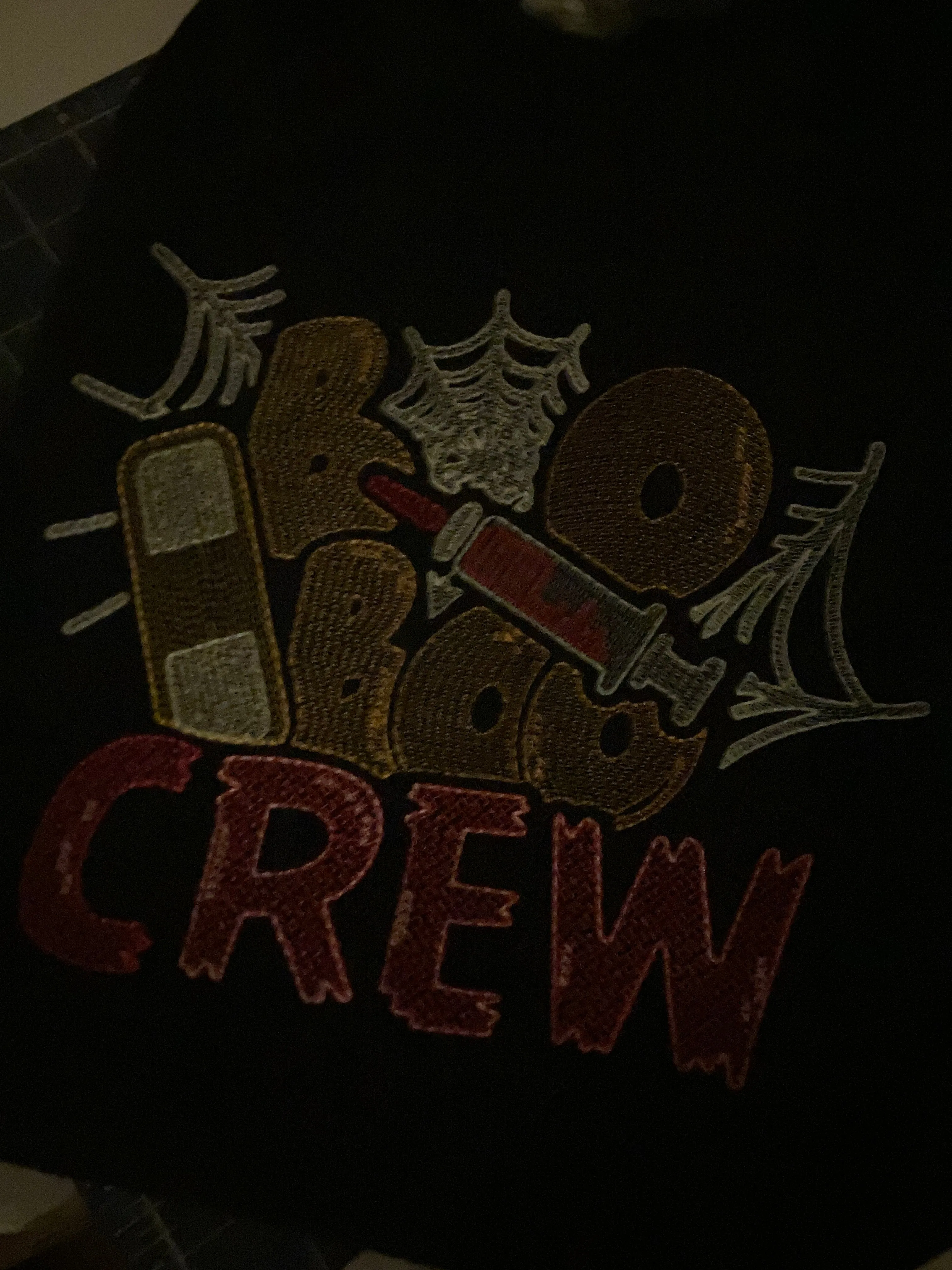 Boo Boo Crew - Halloween Embroidered Shirt -Teacher Nurse Pediatrician Comfort Colors Embroidered - school