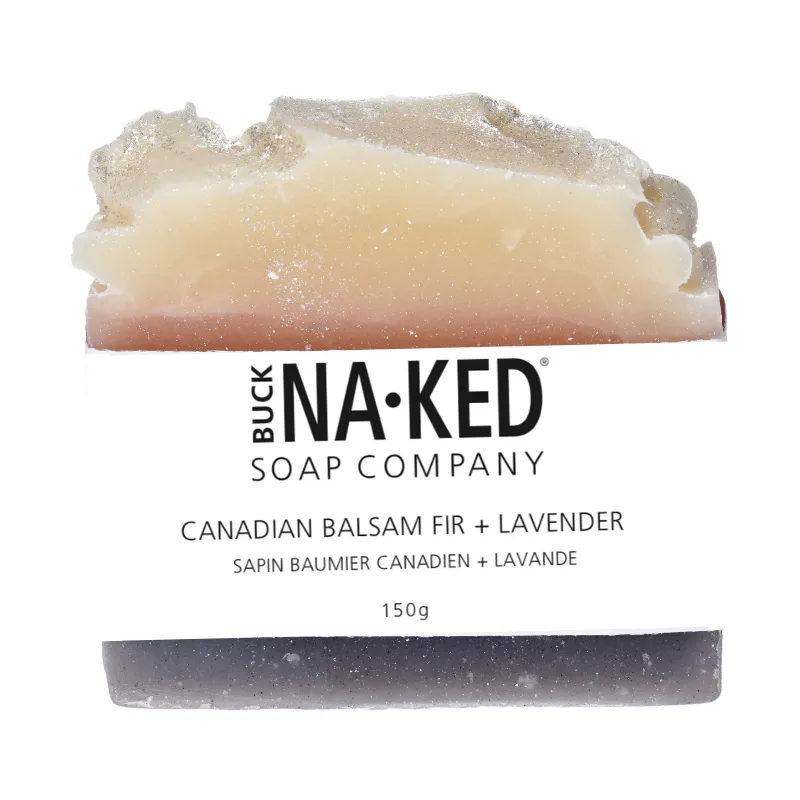 Canadian Balsam Fir   Lavender Soap - 140g/5oz by The Buck Naked Soap Company