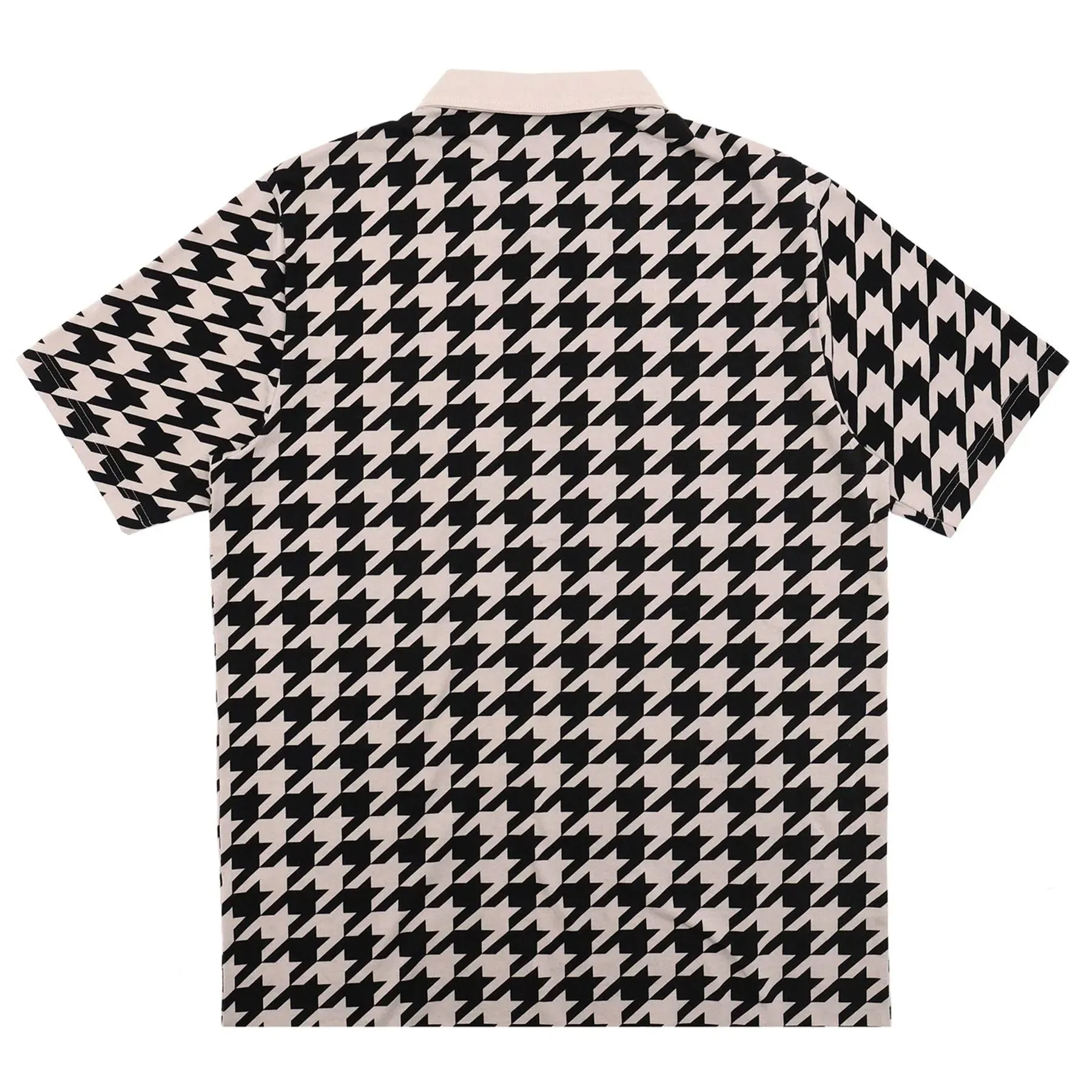 Cavinder Houndstooth Polo Shirt Grey - SS24