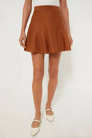 Chestnut Connie Knit Mini Skirt