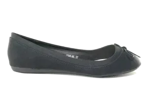 Damen Slipper Halbschuhe Ballerina Loafer Mokassins Slip On Flats Freizeit Black # 3345