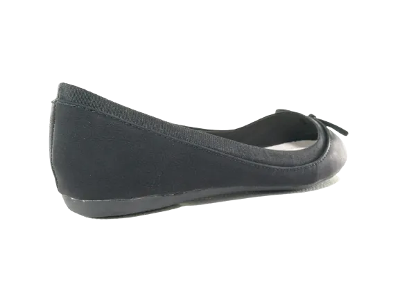 Damen Slipper Halbschuhe Ballerina Loafer Mokassins Slip On Flats Freizeit Black # 3345