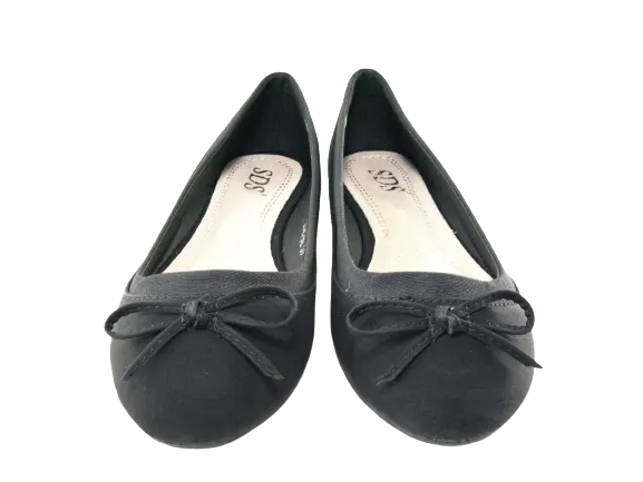 Damen Slipper Halbschuhe Ballerina Loafer Mokassins Slip On Flats Freizeit Black # 3345