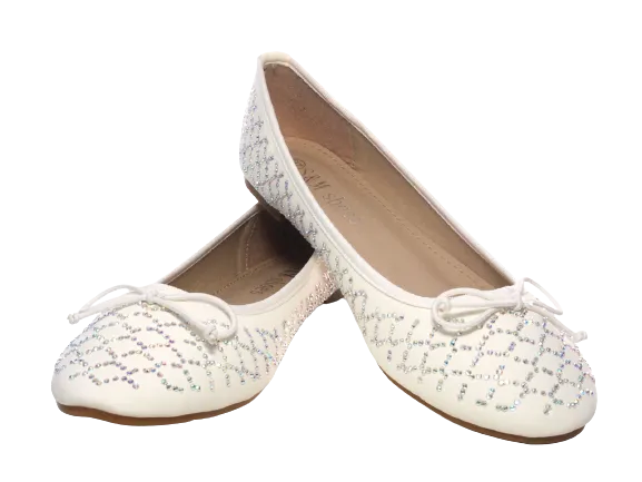 Damen Slipper Halbschuhe Ballerina Loafer Mokassins Slip On Flats Freizeit White # 53