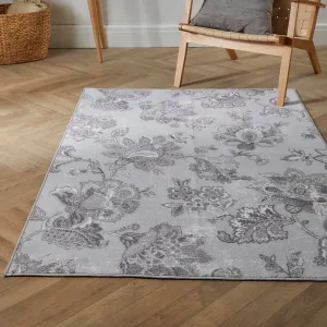 Dreams & Drapes Keats Washable Rug - Grey
