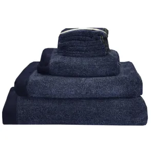 Drift Home Abode Eco Hand Towel - 2 Pack 50 x 90cm Navy