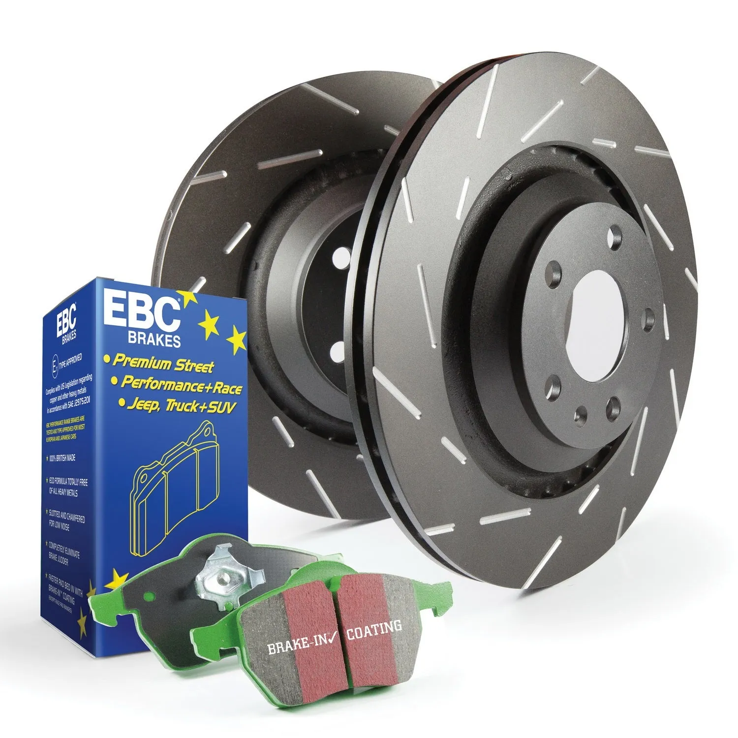 EBC Brakes S2KR1754 S2 Kits Greenstuff 2000 and USR Rotors