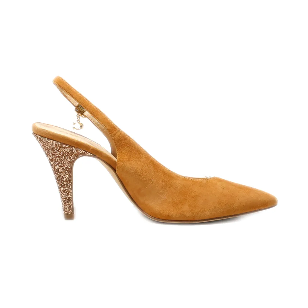 Guess High-Heel Shoes Leather Green Colour For Women