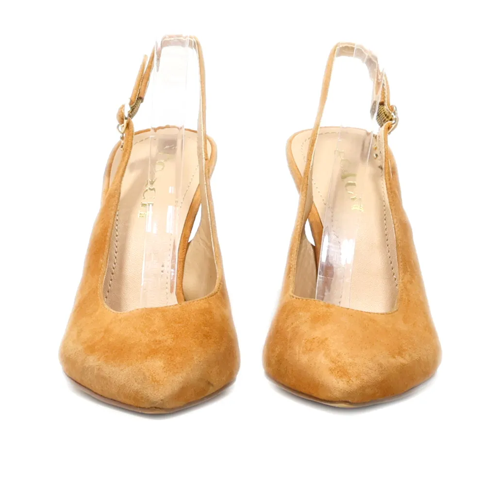 Guess High-Heel Shoes Leather Green Colour For Women
