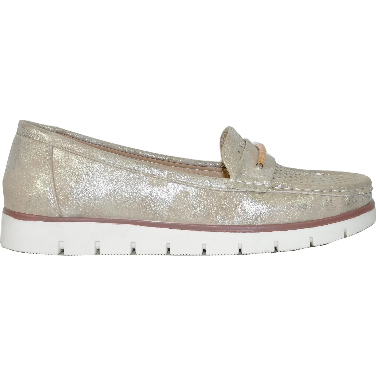 KOZI Women Casual Shoe OY8202 Comfort Shoe Gold
