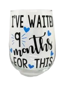 Liz's Custom Creations, Vinyl Designed Glass Drinkwear