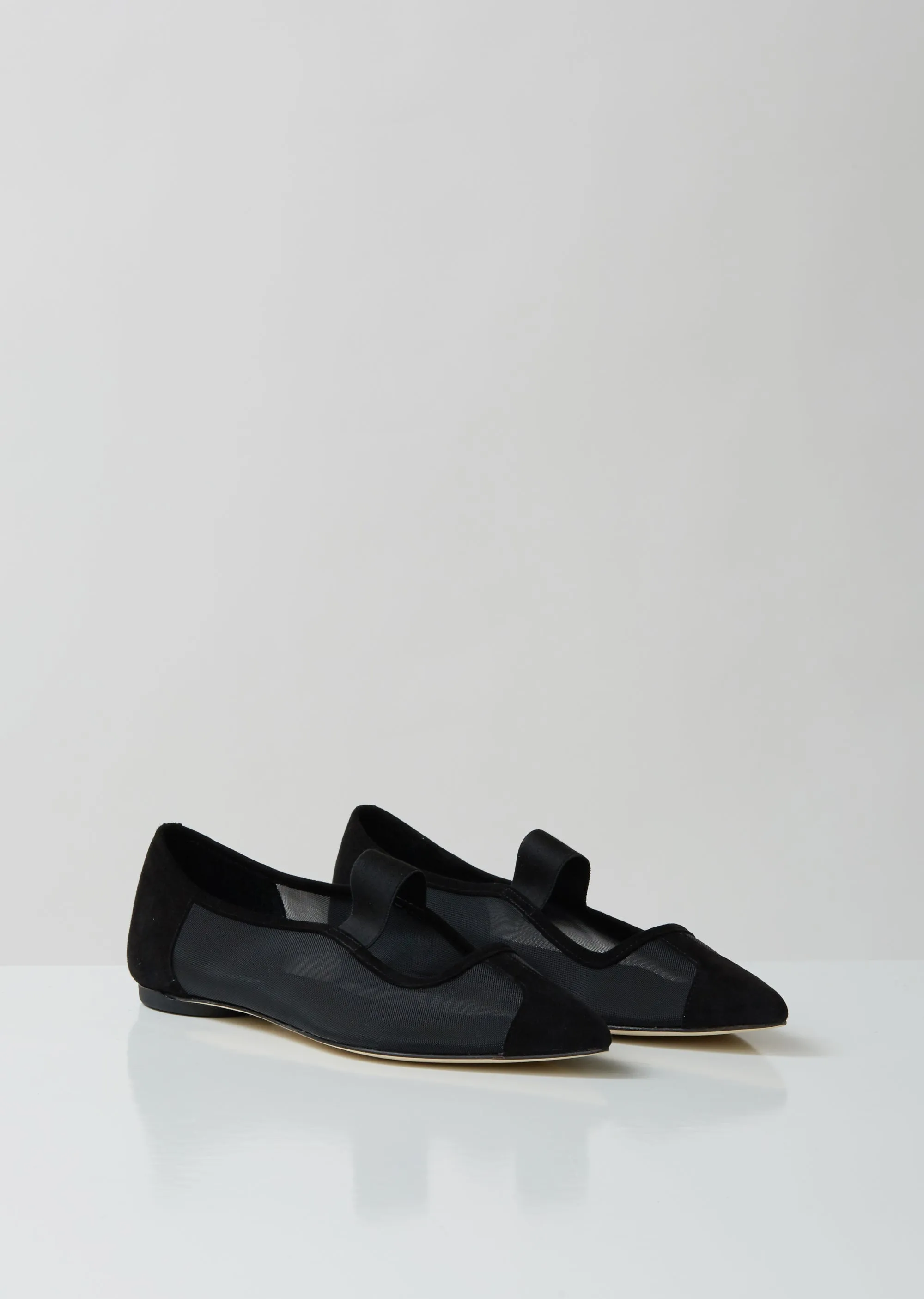 Mel Pointy Mesh Ballerina