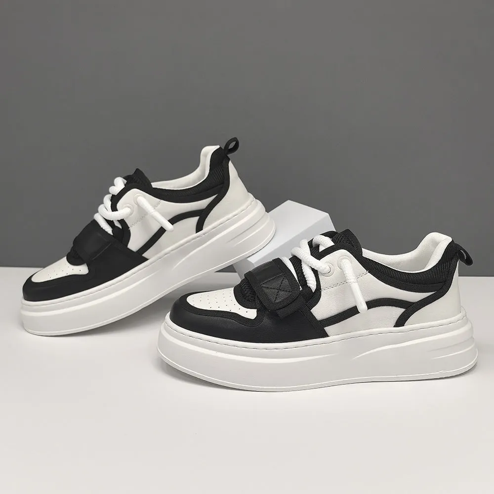 Men Fashion Breathable Velcro Tape Thick Soled Casual Shoes