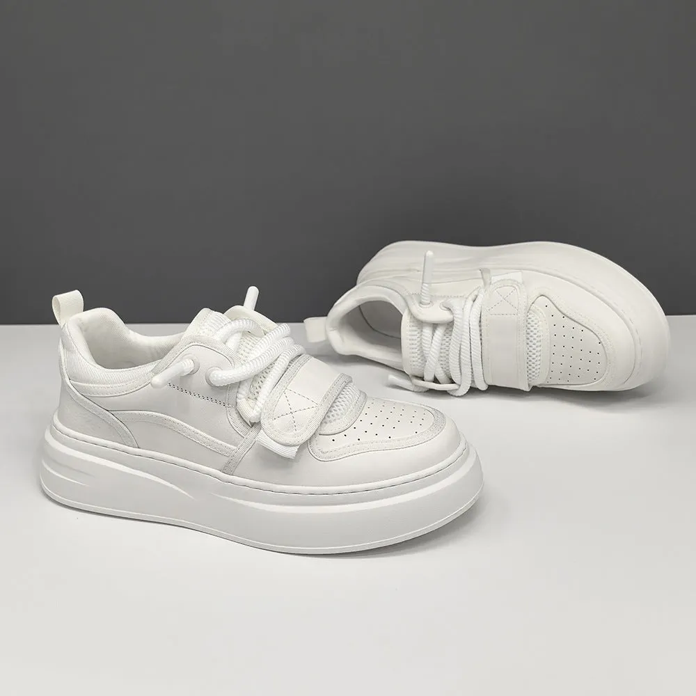 Men Fashion Breathable Velcro Tape Thick Soled Casual Shoes
