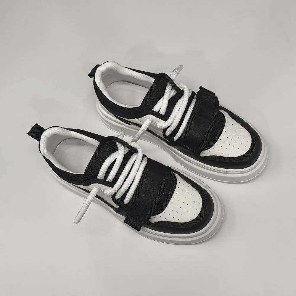 Men Fashion Breathable Velcro Tape Thick Soled Casual Shoes