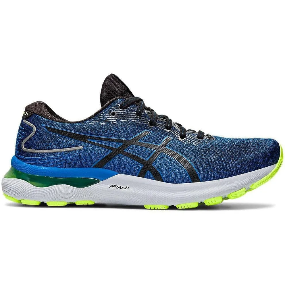 Men's Asics GEL-Nimbus 24, Black/Lake Drive, 14 D Medium