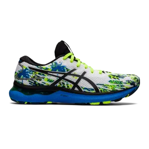Men's Asics Gel-Nimbus 24, White/White/Black, 11.5 D Medium