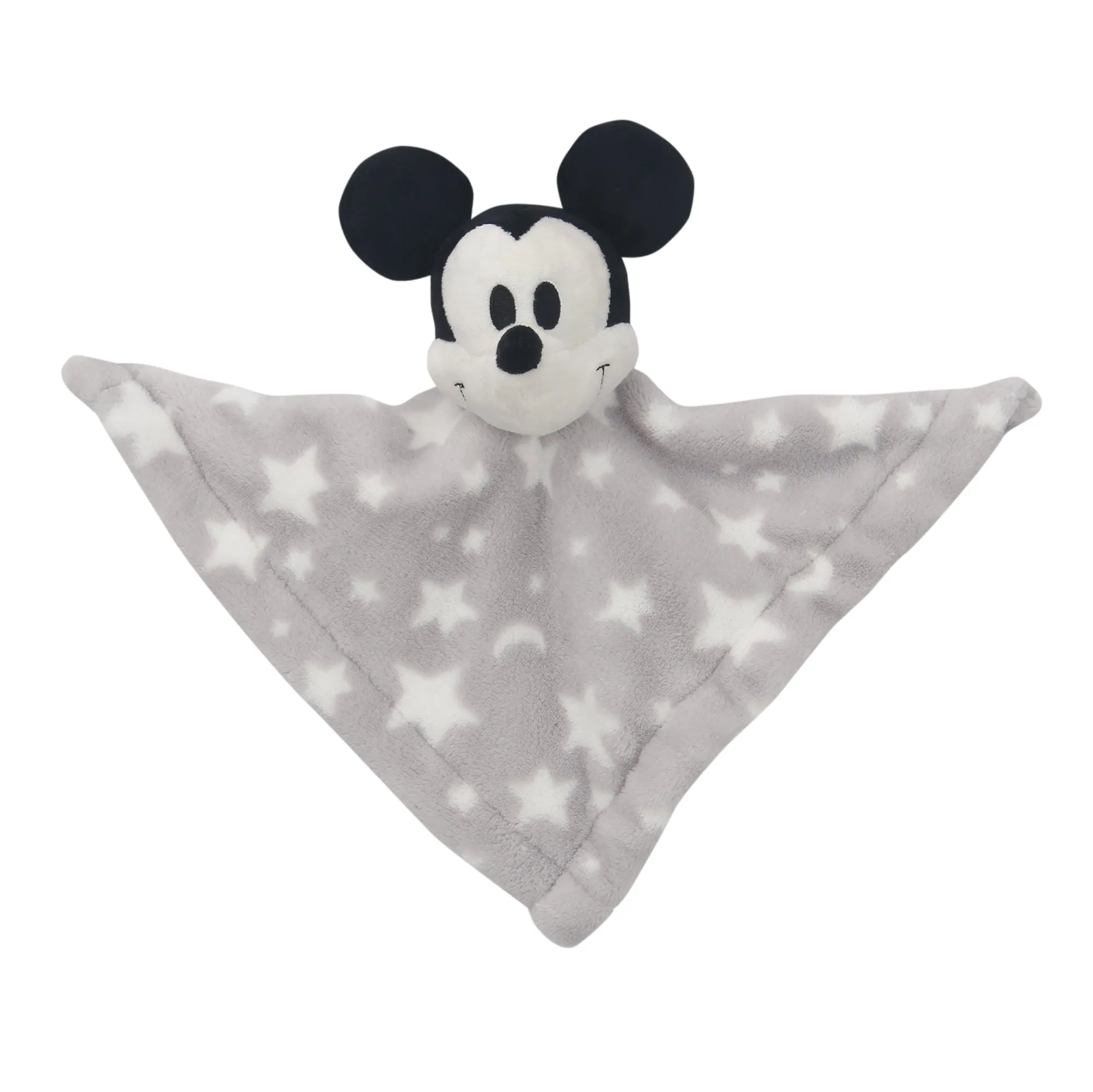 Mickey Mouse Gray Stars Security Blanket