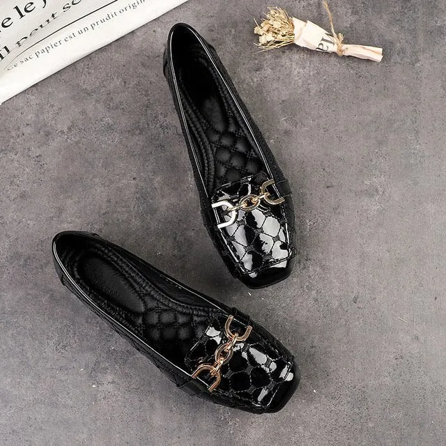 New  Women Shoes Flats Designer Shoes Women Luxury Loafers Fashion Women's Flats Office Ladies Shoes YX534