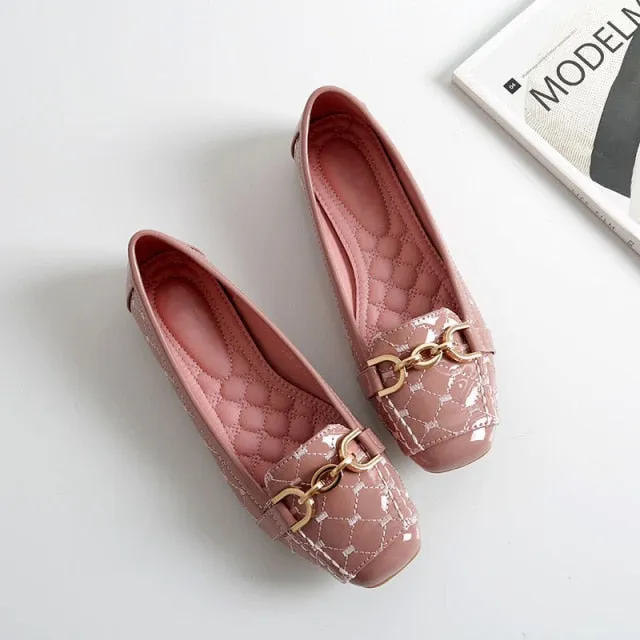 New  Women Shoes Flats Designer Shoes Women Luxury Loafers Fashion Women's Flats Office Ladies Shoes YX534