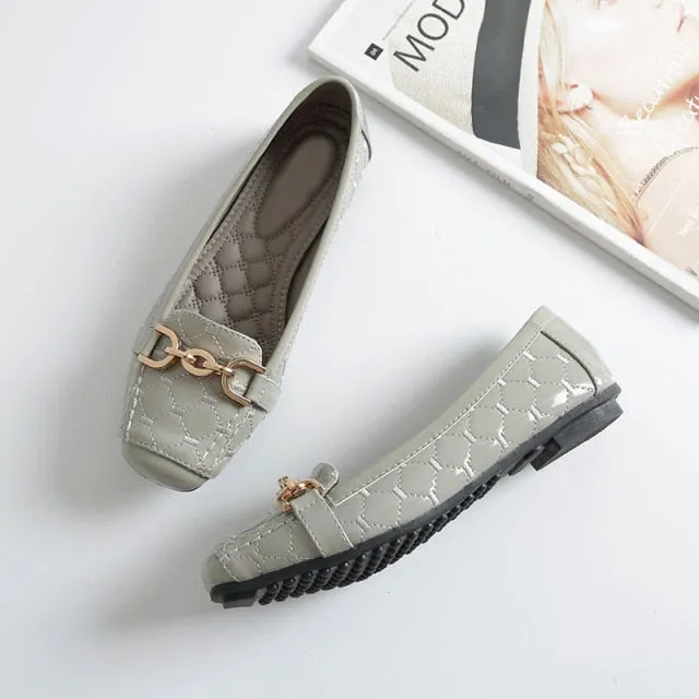 New  Women Shoes Flats Designer Shoes Women Luxury Loafers Fashion Women's Flats Office Ladies Shoes YX534