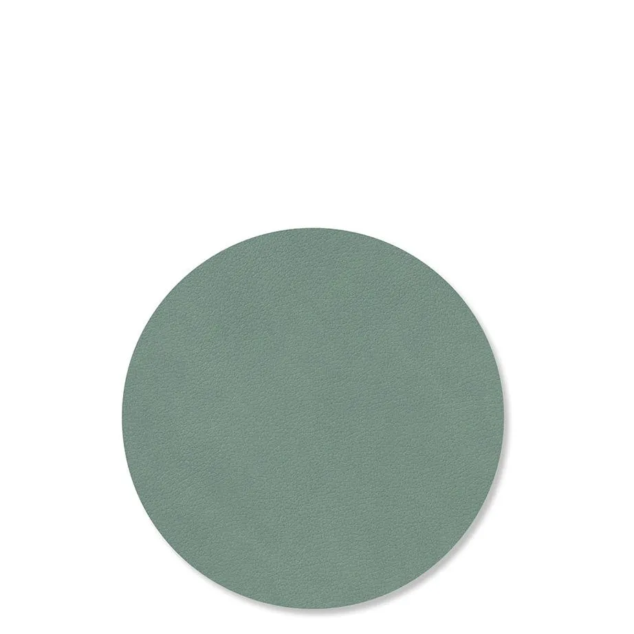 Round Nupo Leather Glass Mats