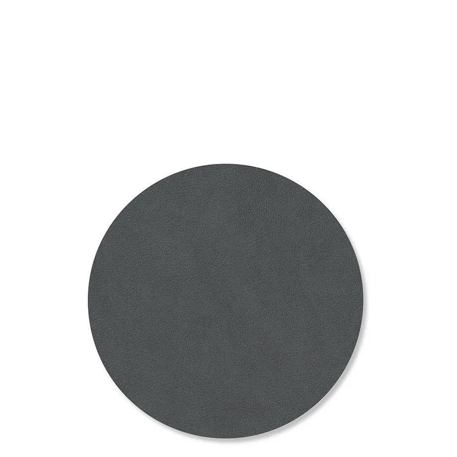 Round Nupo Leather Glass Mats