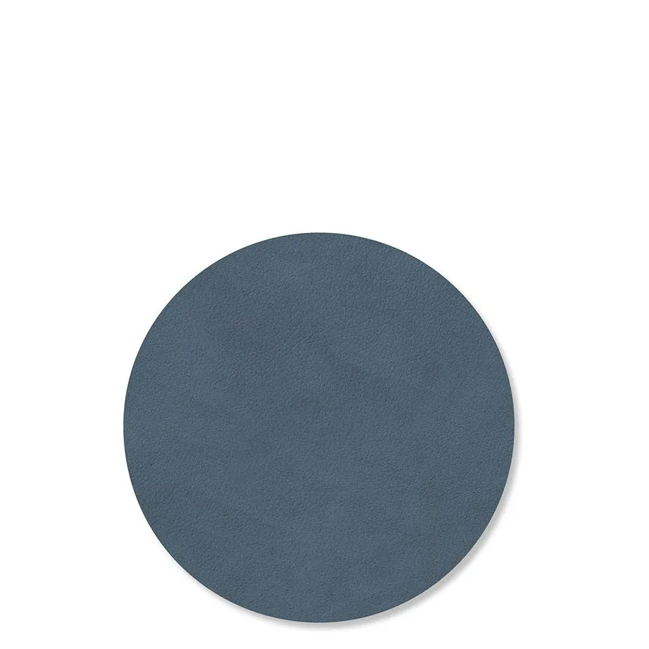 Round Nupo Leather Glass Mats