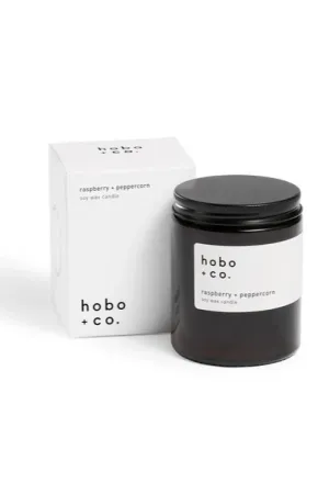 Scented Medium Glass Jar Soy Wax Candles | Hobo   Co.