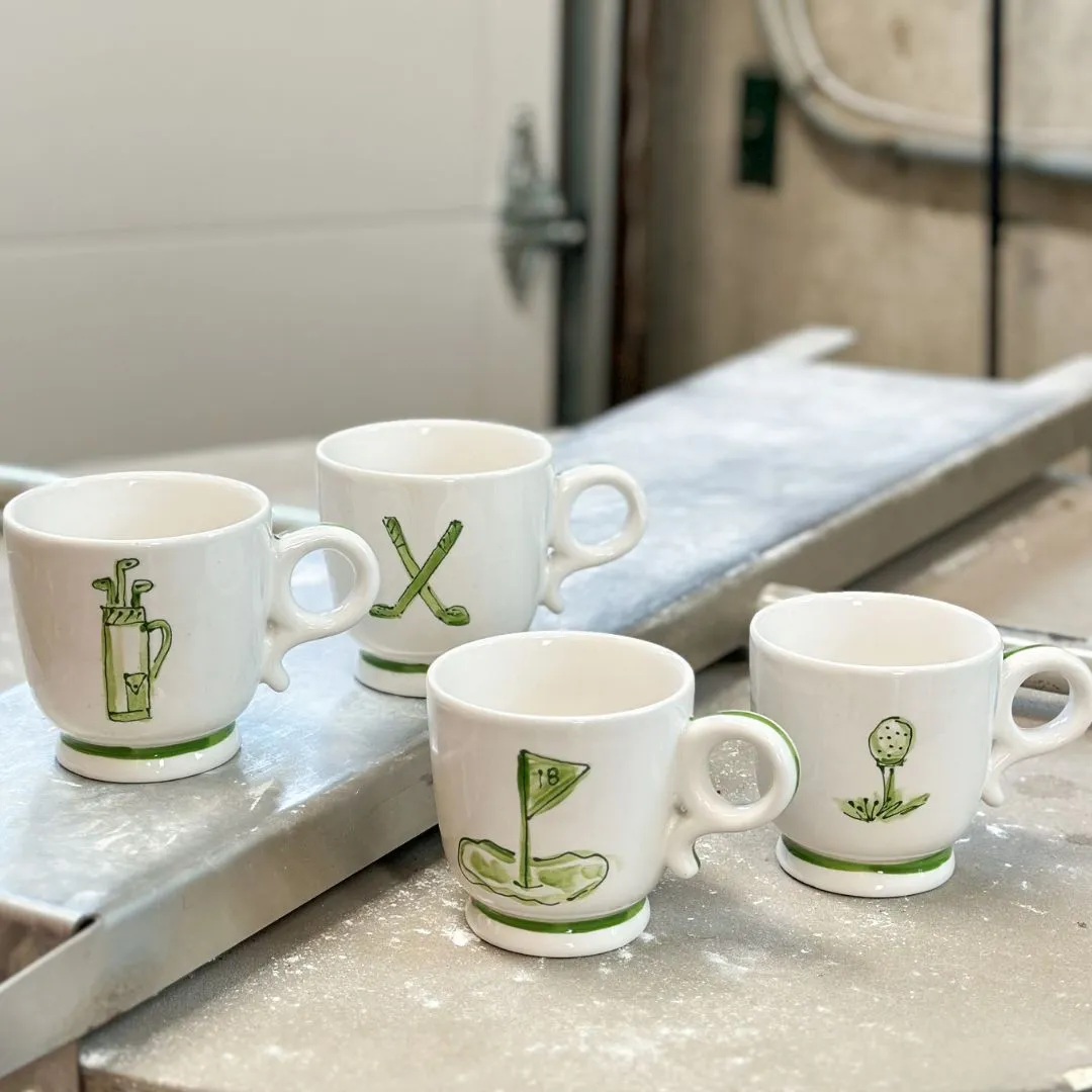 Set of 4 Golf Themed Mugs