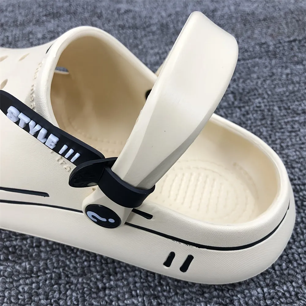 Soft Sole Anti Slip Sandals; Quick Dry Back Strap Slides Slippers