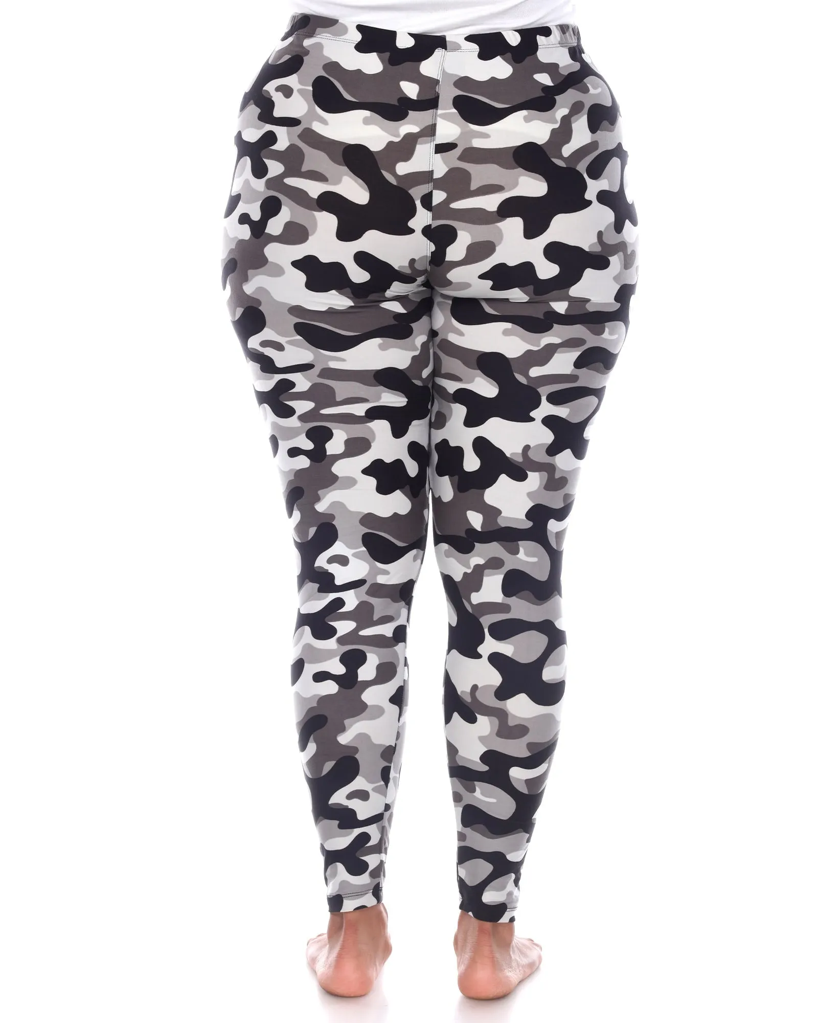 Super Soft Camo Printed Leggings | Grey Army