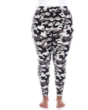 Super Soft Camo Printed Leggings | Grey Army