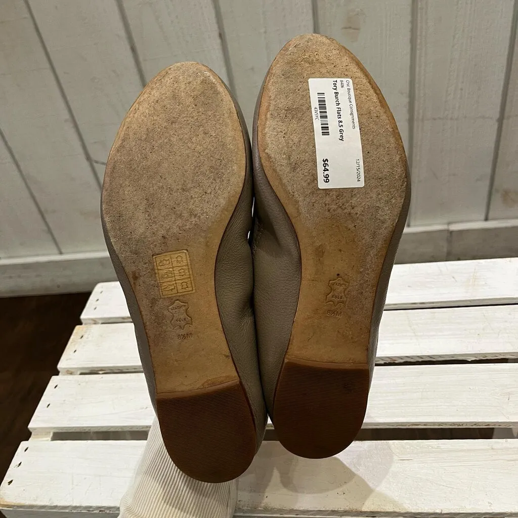 Tory Burch Benton 2 Travel Ballet Flats in Nellie Nappa Leather - Size 8.5