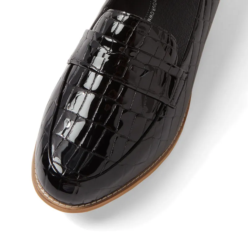 TOWSON XF - BLACK PATENT CROC