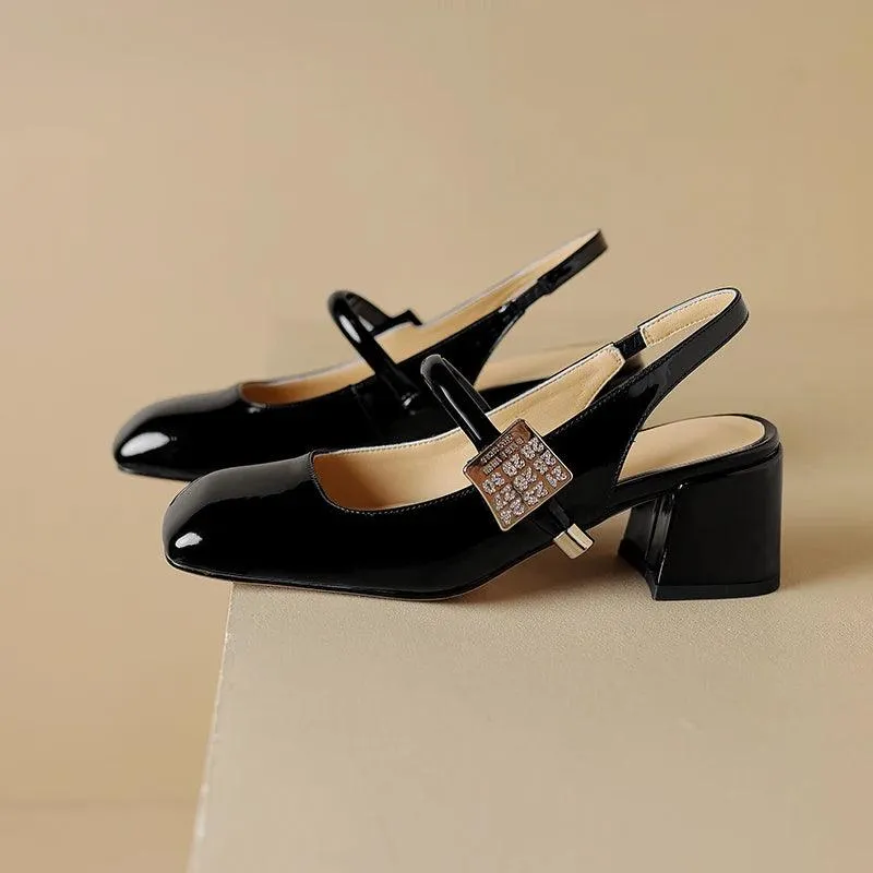 TSS59 Leather Chunky Sandal - Women's Casual Shoes