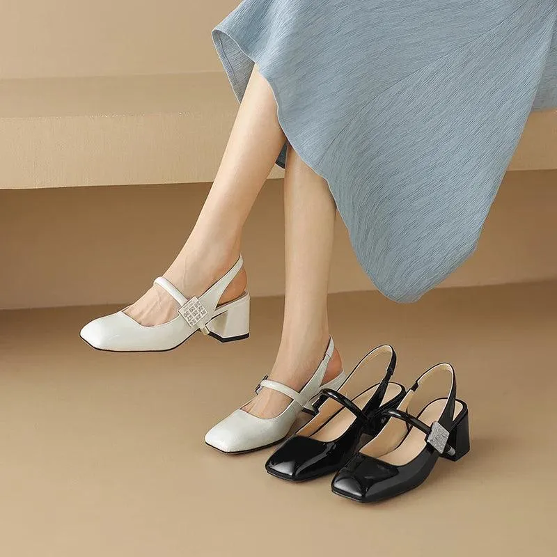 TSS59 Leather Chunky Sandal - Women's Casual Shoes