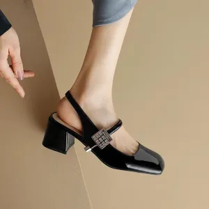 TSS59 Leather Chunky Sandal - Women's Casual Shoes