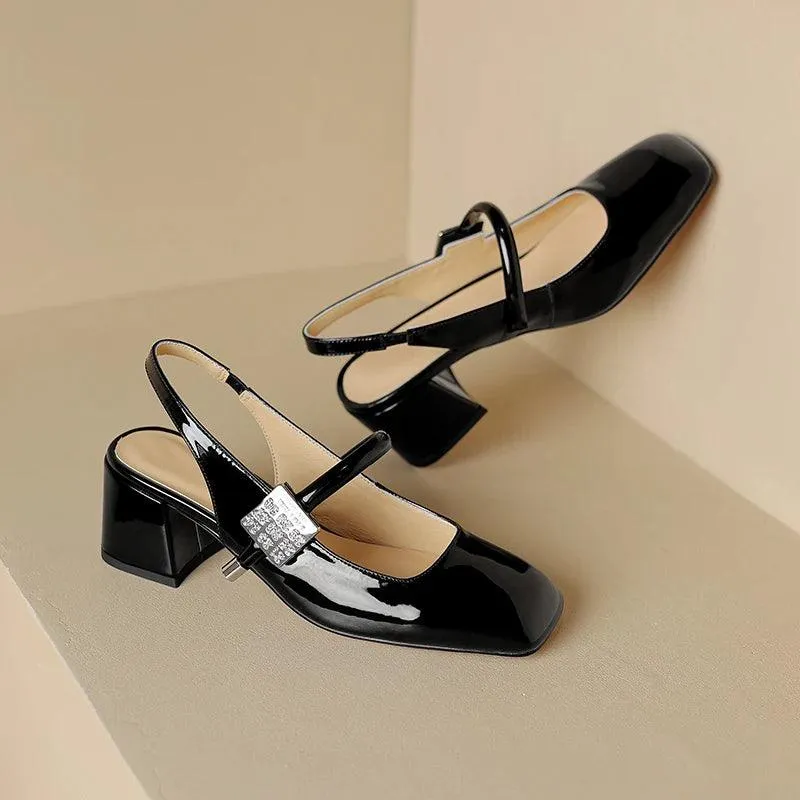 TSS59 Leather Chunky Sandal - Women's Casual Shoes