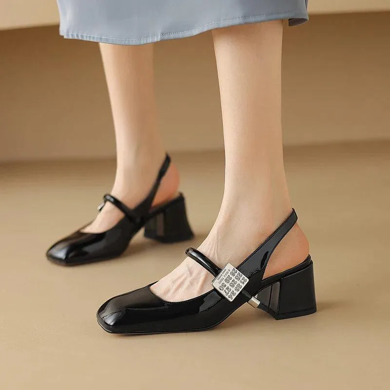 TSS59 Leather Chunky Sandal - Women's Casual Shoes