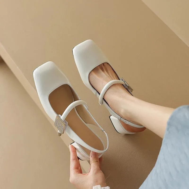 TSS59 Leather Chunky Sandal - Women's Casual Shoes