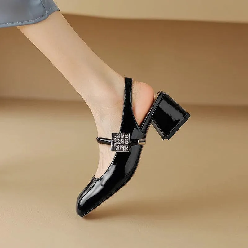 TSS59 Leather Chunky Sandal - Women's Casual Shoes
