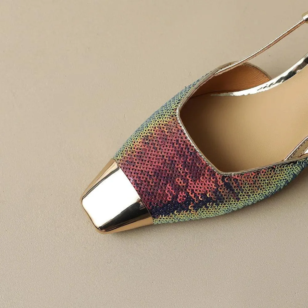 TSS97 Women's Casual Shoes - Leather Thin Low Heels